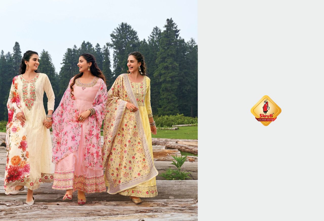 Shruti Alankar Festive Wear Wholesale Anarkali Kurtis With Dupatta

